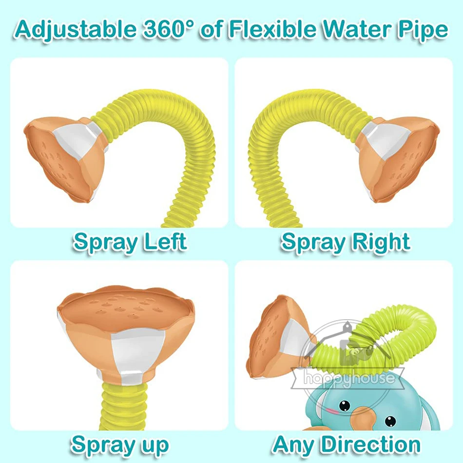 Детские Игрушки для ванны электрическая присоска со слоном детского душа
