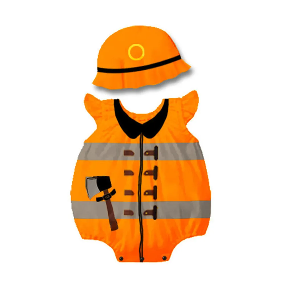 Костюм пожарного для маленьких мальчиков костюм женский комбинезон младенцев