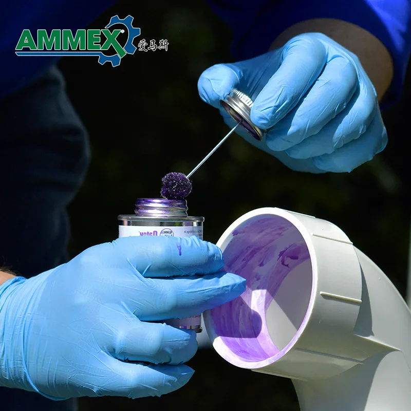 Оптовая продажа синие одноразовые нитриловые перчатки импортные