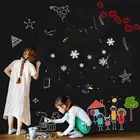 Наклейки на доску, рисование мелом, фреска из ПВХ, отличный подарок для детей, 45 см x 100 см, Обучающие наклейки на черную доску
