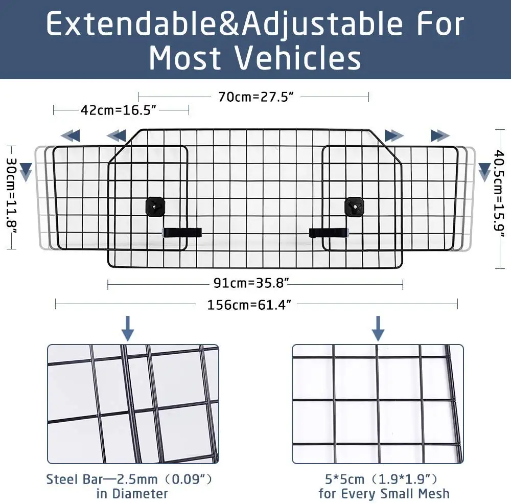 Автомобильный барьер для собак большие регулируемые барьеры внедорожников