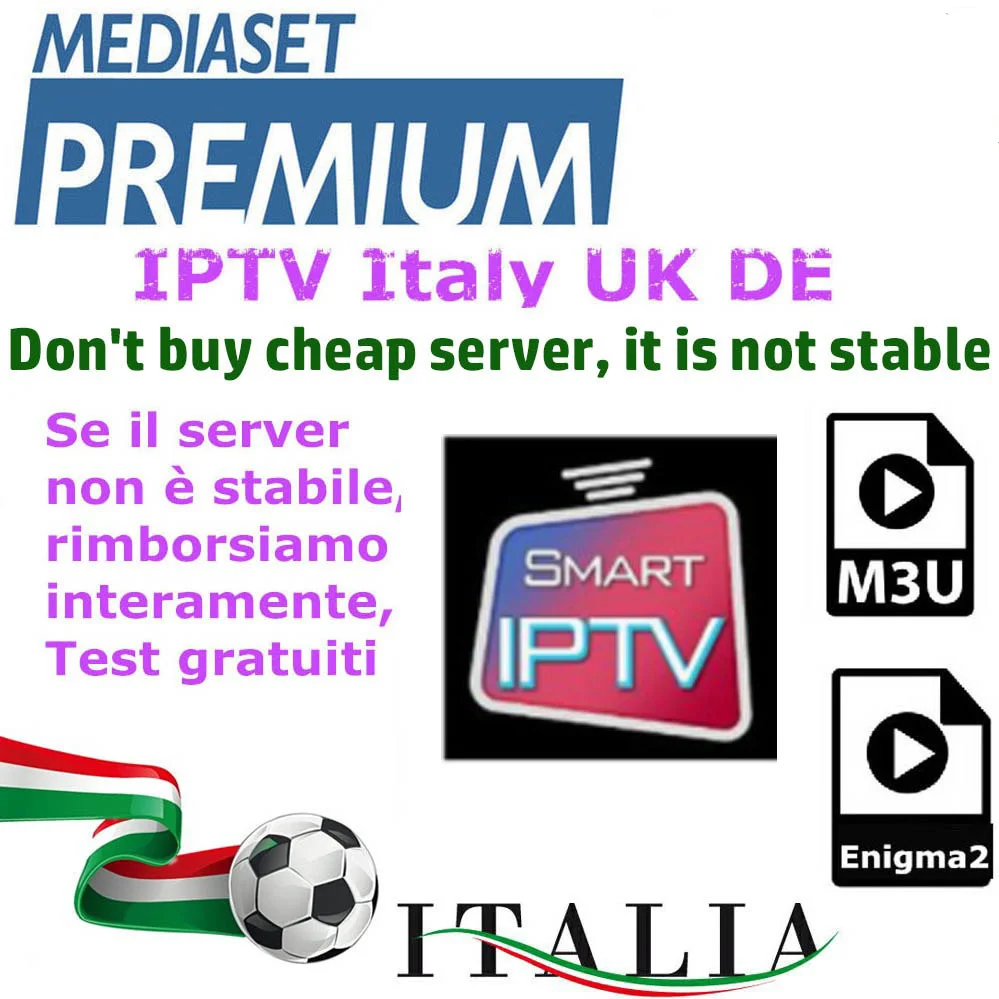 IP tv M3U Enigma2 IP tv Италия Великобритания Германия каналы Mediaset Премиум для Android Box Smart tv