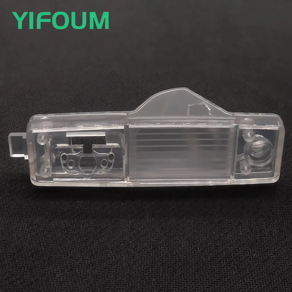 YIFOUM-Soporte de cámara de visión trasera de coche, carcasa de luz de matrícula para Toyota RAV4 Kluger Vanguard Highlander 2005-2014