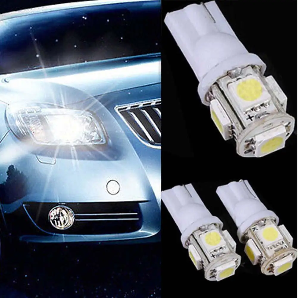 2 шт. Автомобильные светодиодные фонари высокой мощности T10 W5W 555 194|Передние
