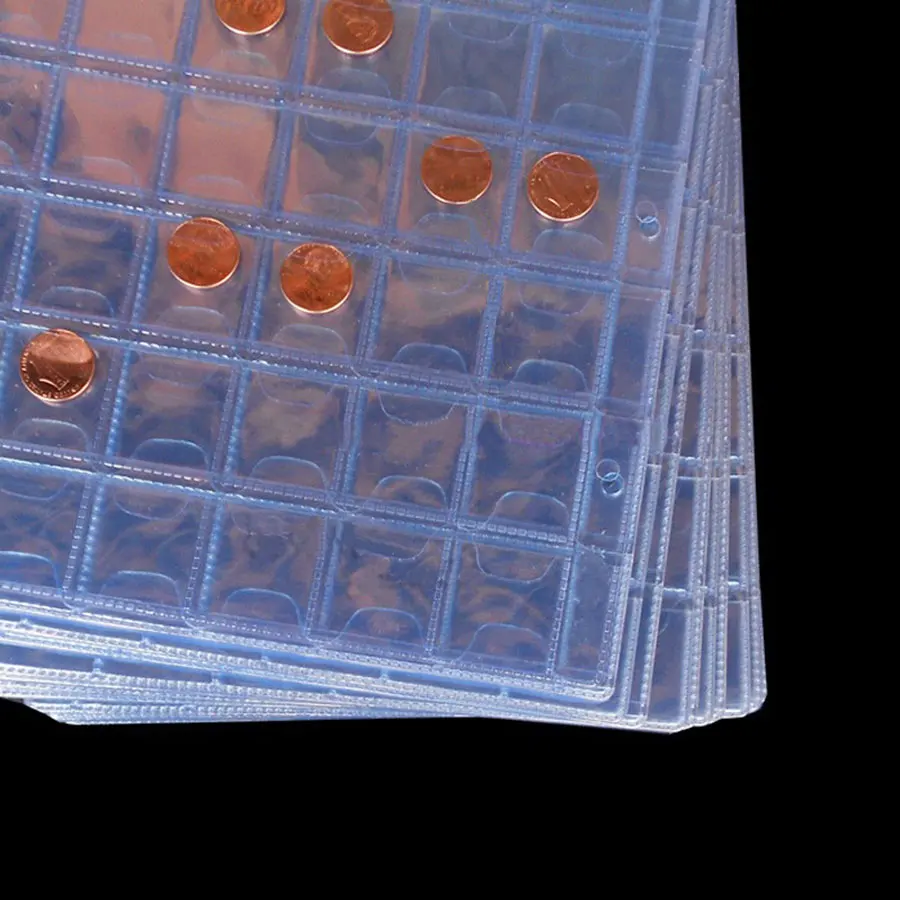 10 шт./лот 420 карманов альбом для монет коллекция 28 мм почтовый штамп памятные