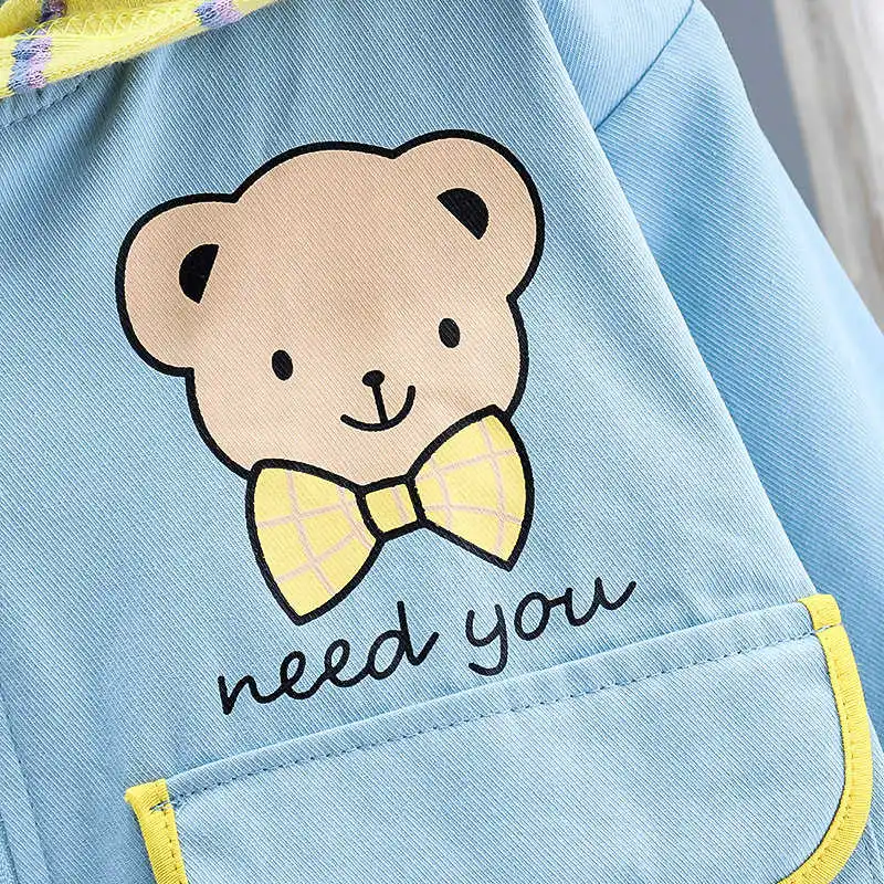 

Spring Autumn Fashion Clothes Children Boys Girls Cartoon Hooded Jacket Kids Toddler Zipper Hoodies Baby Infant Casual Clothing