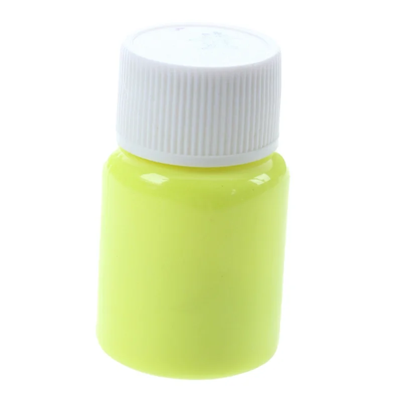 

20g Glow in the Dark Acrylic Luminous Paint Bright Pigment Party Decoration DIY golden yellow