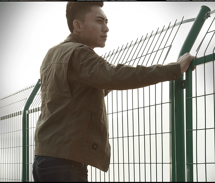 Военный Тактический Для мужчин уличный Кардиган со стоячим воротником пилот