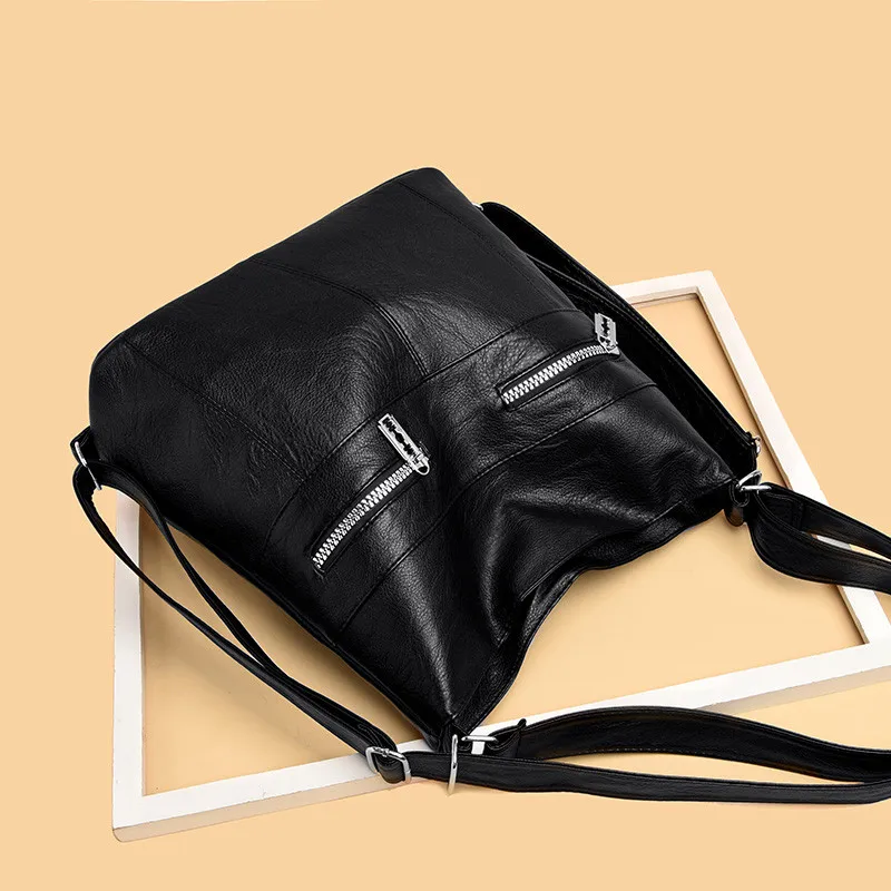 

Large Capacity Women Hobos Bag 2019 Multifunction Vintage Female Messenger Bag Designer Shoulder Bag Top-handle Bags Sac A Main