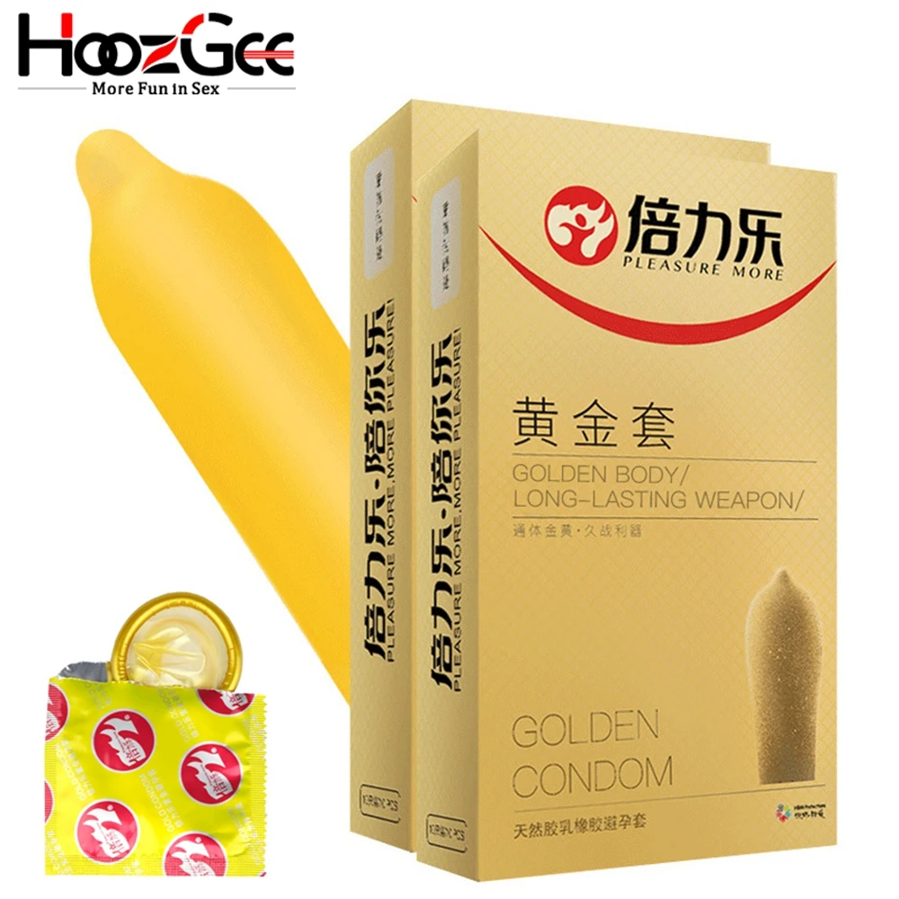 HoozGee 10 шт./лот презервативы из натурального каучука для пениса мужчин большие
