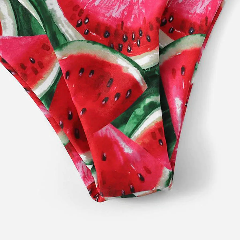 

Women Print Tube Up Two Pieces Bikini Push-up Bandeau Swimsuit Swimwear Beachwear Swimming Suit For Women #4s