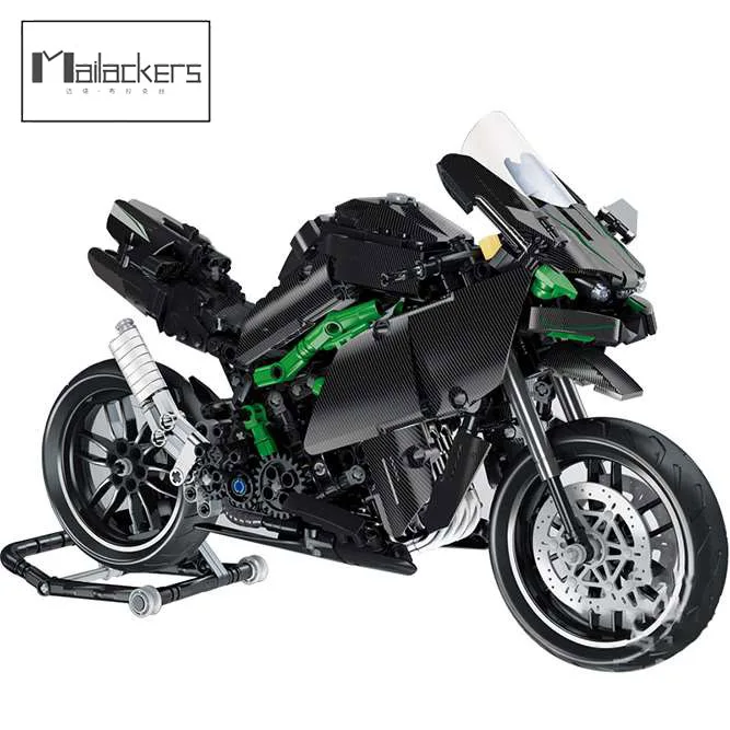 

Mailackers Classic Motorcycle Sports Car Model Building Blocks Children Toys Figures Technical Bricks Christmas Gift Toy for Boy