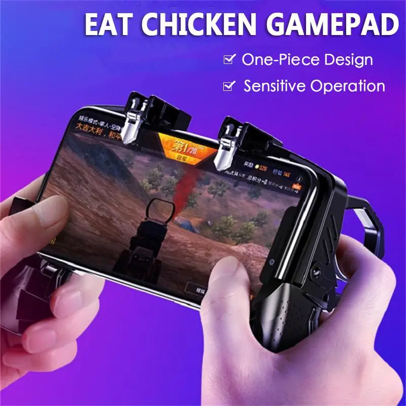Мобильный геймпад K21 PUBG джойстик Metalen L1 R1 контроллер триггера для iPhone Android игровой