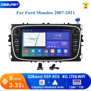 for fordfocuss maxmondeo 9galaxyc max car radio multimedia video player navigation gps android 10 no dvd 2din 2 din 2 5d 4g free global shipping