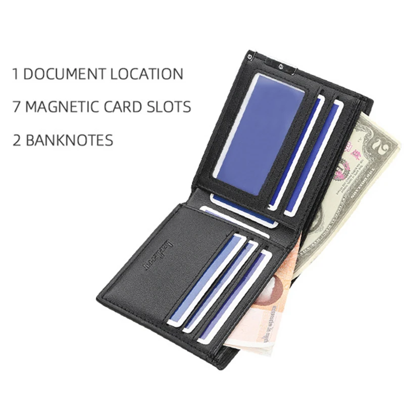 Personalized Credit Card Holder Wallet Men Gifts for Dad/Men/Husband High Quality Bifold Photo Gift Purse Wallets Father's Day