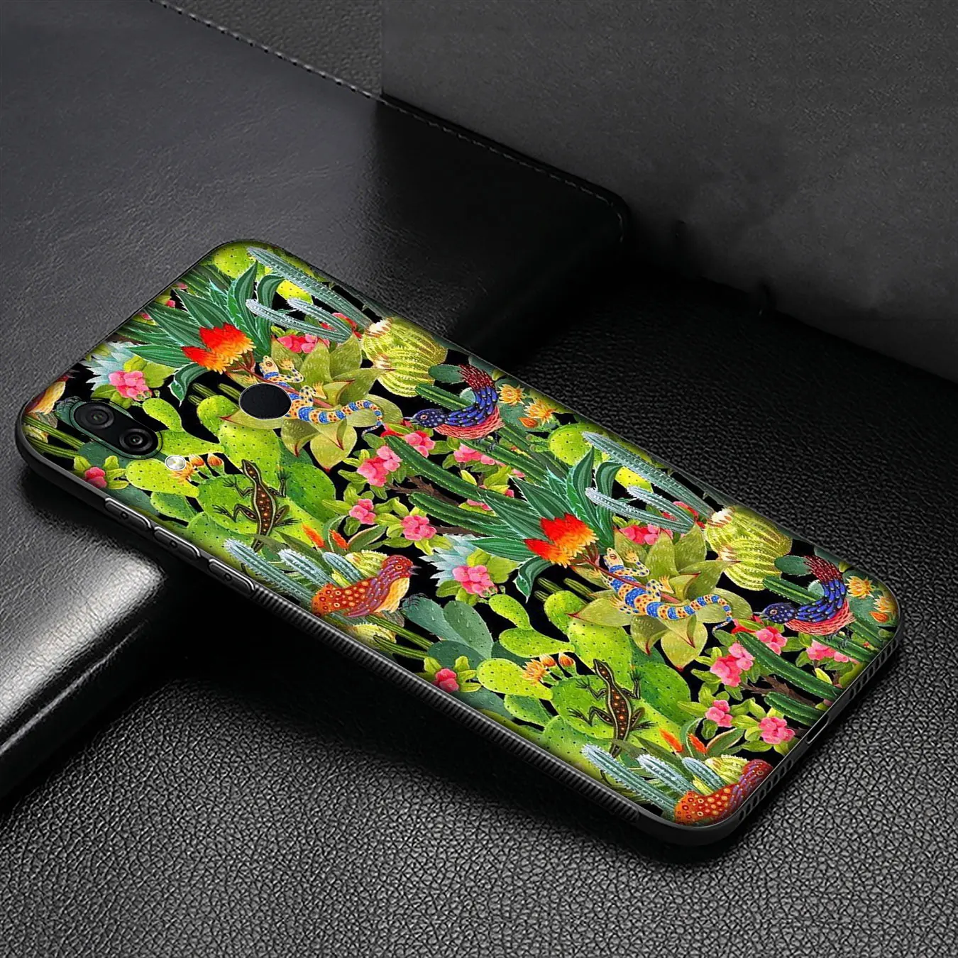 Роскошный мягкий силиконовый чехол IYICAO с растениями и кактусами для Huawei Y9 Y7 Y6 Prime