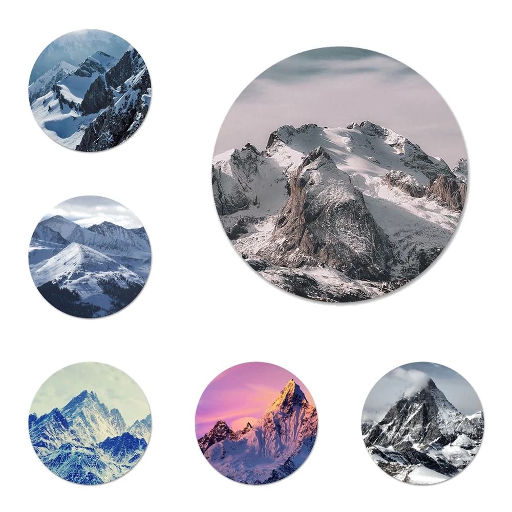 

58 мм Красивые снежные горы кухня домашний декор холодильник магнитный штопор для пива, колы