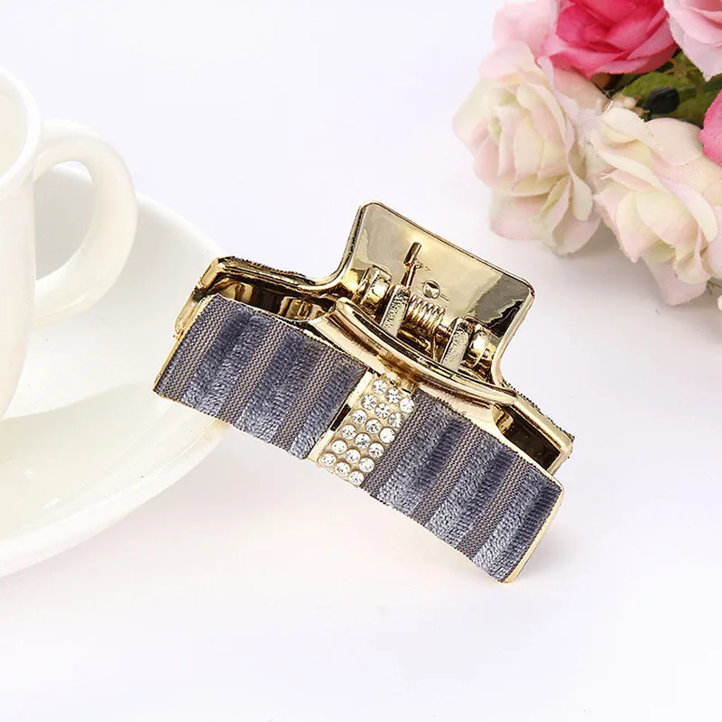 Женская заколка для волос однотонная Заколка-краб | Красота и здоровье