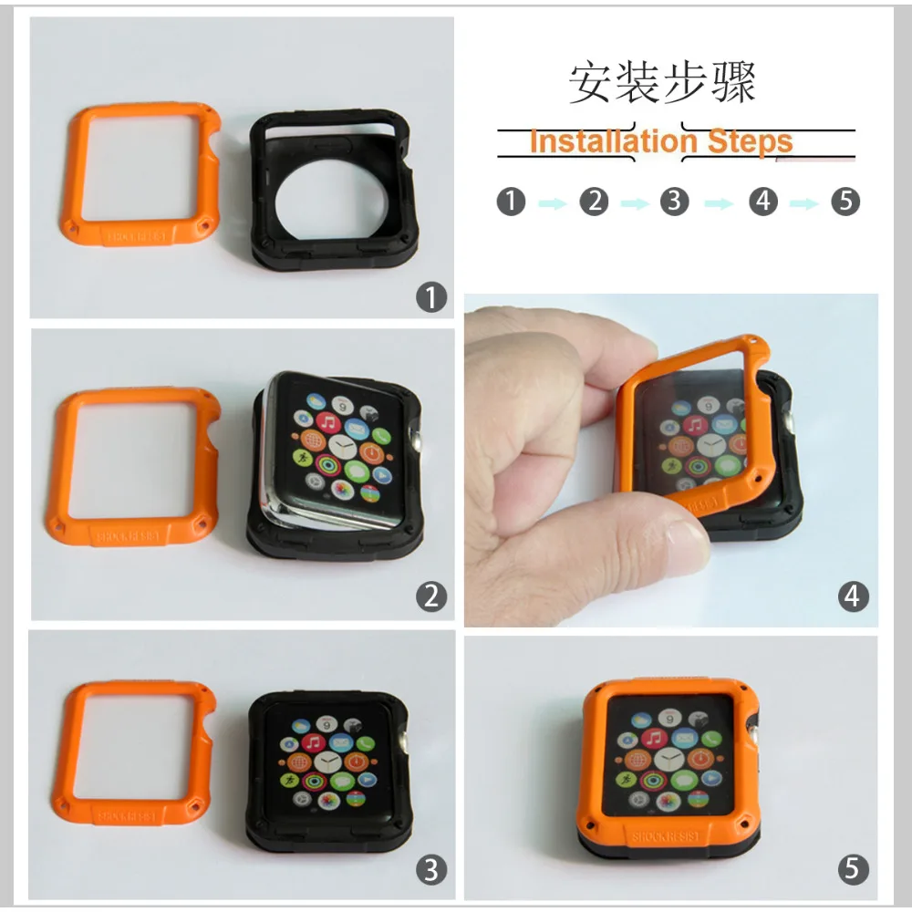 40 мм 44 Полный экран протектор для Apple Watch 42 38 жесткий чехол Броня со встроенным