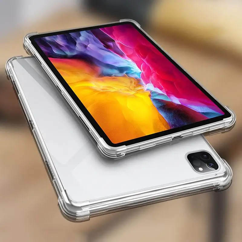 

Transparent Case For iPad Pro 11" 2021 Pro 12.9" 2021 2020 2018 2017 2015 Clear Soft TPU Case For iPad Pro 11" 2020 2018 10.5"