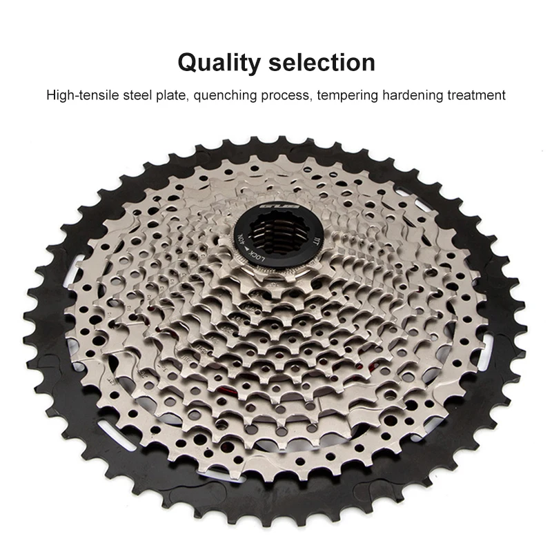 

GUB MTB 12 13 Speed Cassette High Tension Steel Plate + Aluminium Frame Bicycle Freewheel Bracket Sprocket 11-50T Bike Accessory