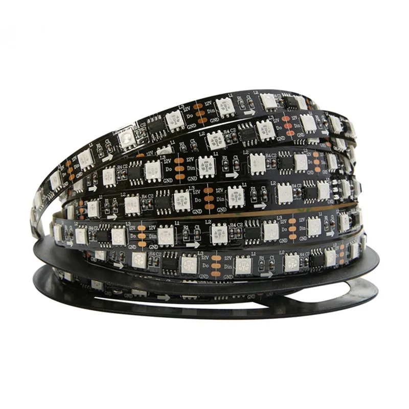 WS2811 5050 SMD RGB полоса Адресуемая 30/48/60 светодиодов/м Светодиодные пиксели 5 м/рулон