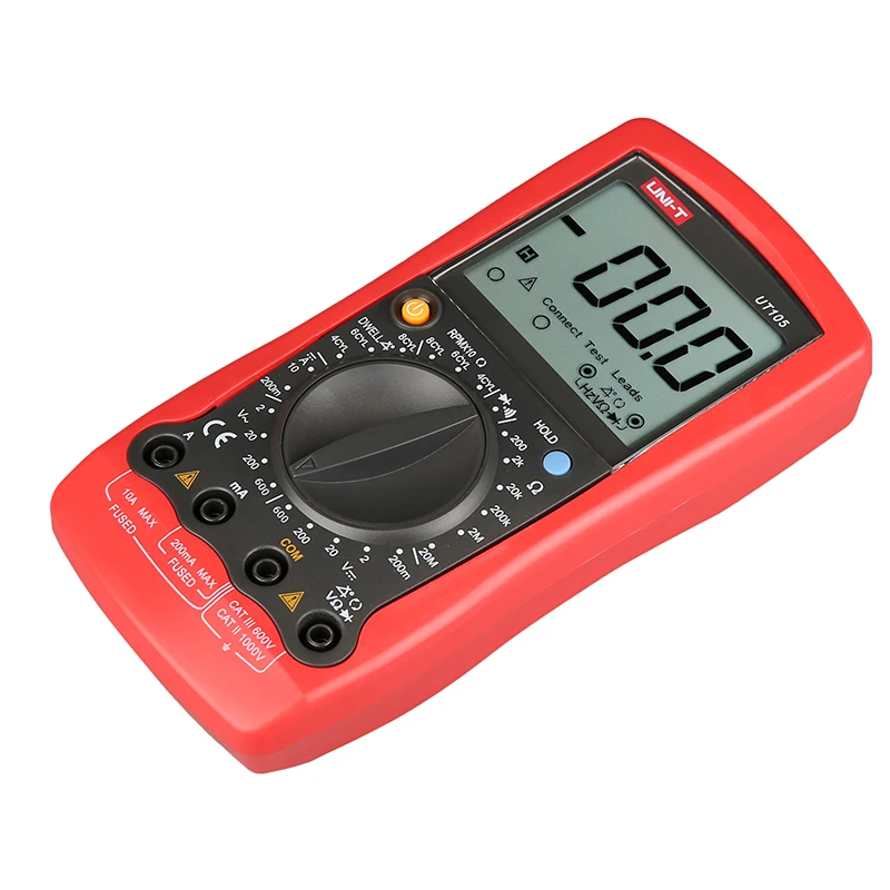 UNI T UT105 портативный Автомобильный мультиметр/измерение скорости и закрытого