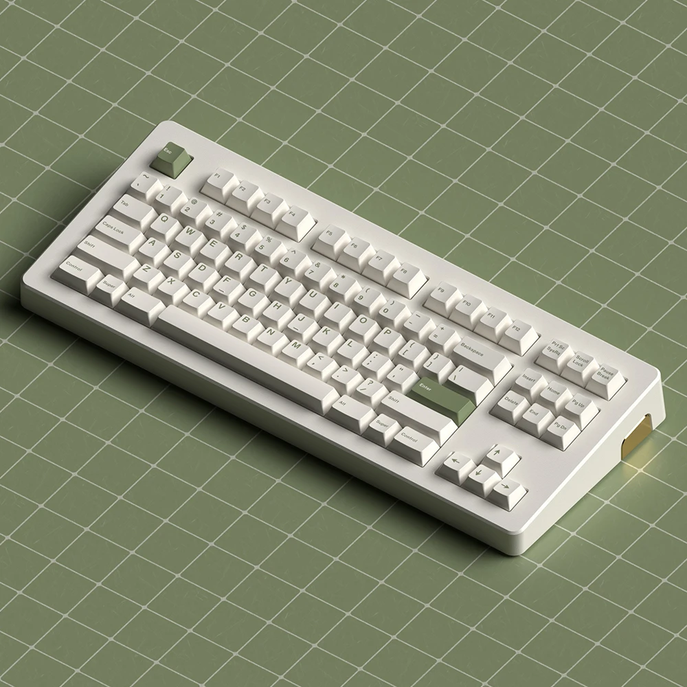

Простой чистый белый дизайн, вишневый профиль, крышка ключа PBT s для Cherry Mx перекрестный переключатель, Механическая игровая клавиатура с бан...