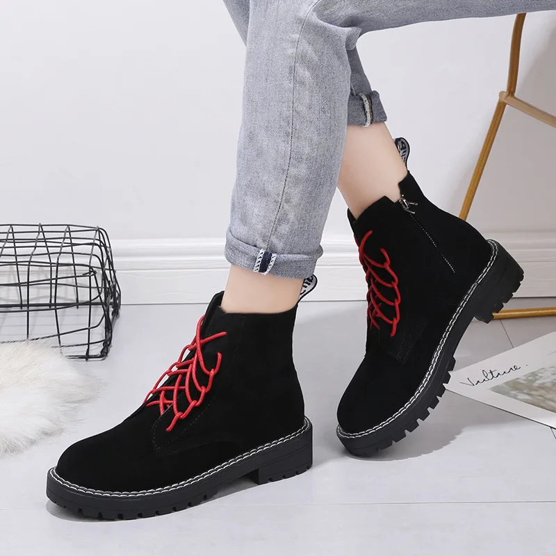Новинка 2019 года sapatos Mulher Botas Mujer Бесплатная доставка коллекция Ботинки martin женские