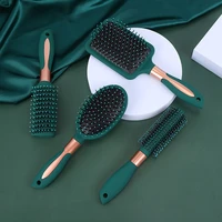 4 pieces hair brush set detangling brush paddle brush round hair brush tail comb wet dry brush for women men hair styling