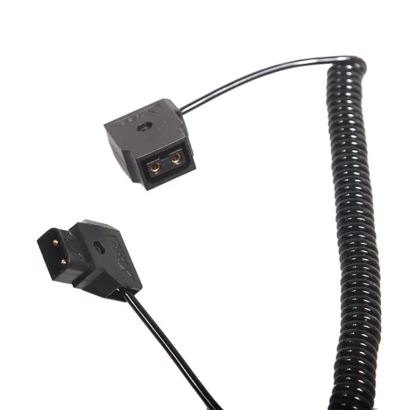 

D-TAP 2 Pin Male To Female Extension Adapter Cable For DSLR Rig Anton Bauer Battery V-Mount D-Tap To D-Tap Elastic Cable 1M
