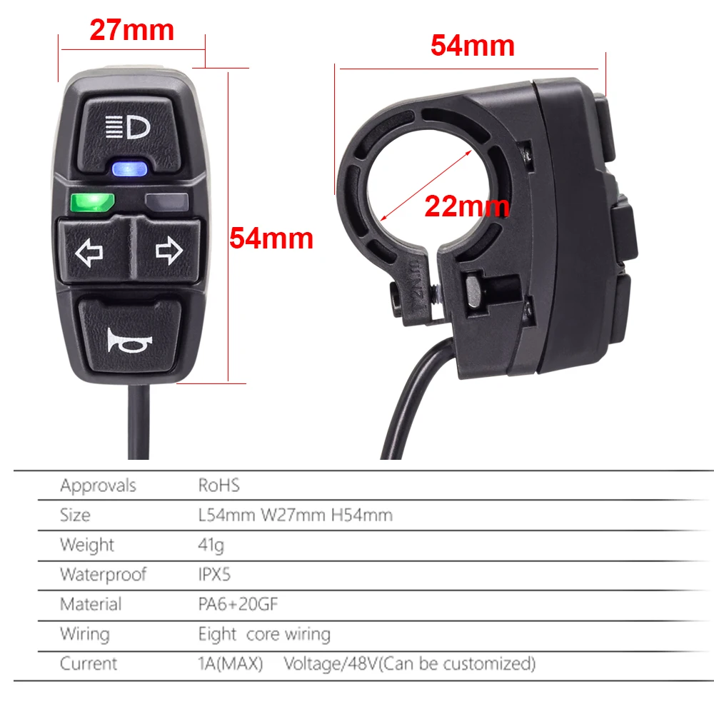 Светильник ель света для электрического велосипеда скутера DK226 лампа