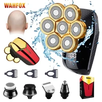wohfox shaver for men 7d independently 7 cutter floating head waterproof electric razor multifunction trimmer machine new