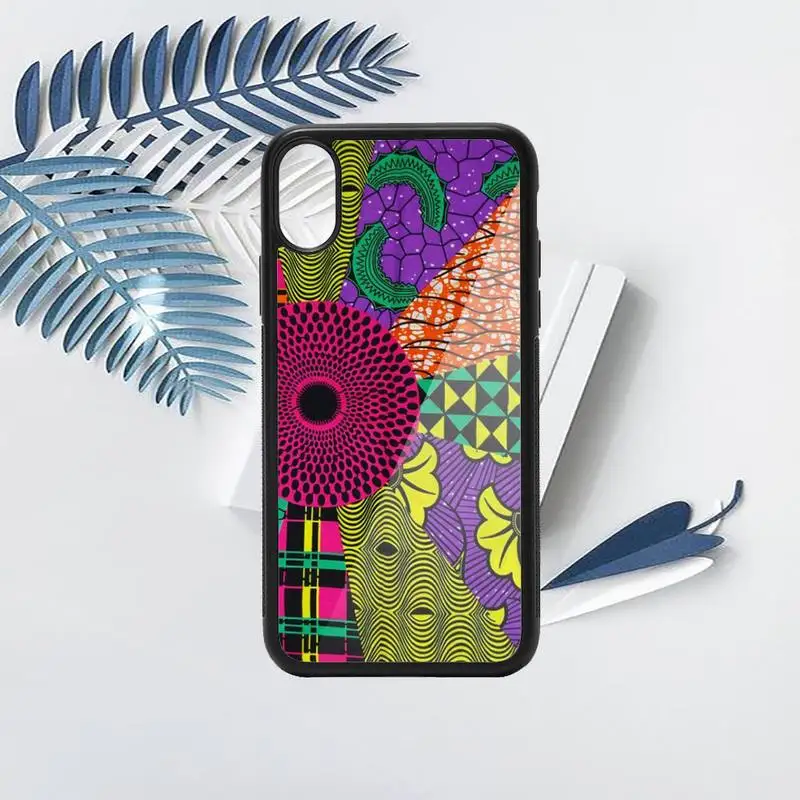 

African fabric retro art pattern luxury brand cover Phone Case PC for iPhone 11 12 pro XS MAX 8 7 6 6S Plus X 5S SE 2020 XR