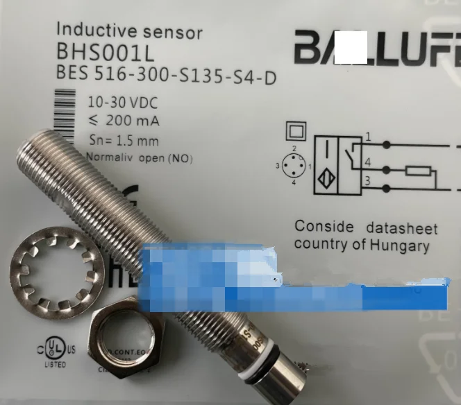 

Штекер BHS001L BES 516-300-S135-S4-D, нормально открытый высоковольтный PNP Бесконтактный переключатель