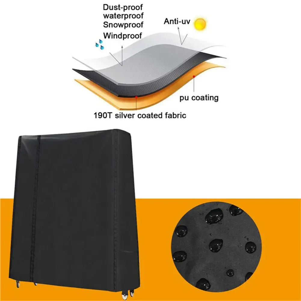 

185X165X70cm Ping Pong Table Storage Cover Table Tennis Sheet Indoor Outdoor Protection Anti Rust Cover