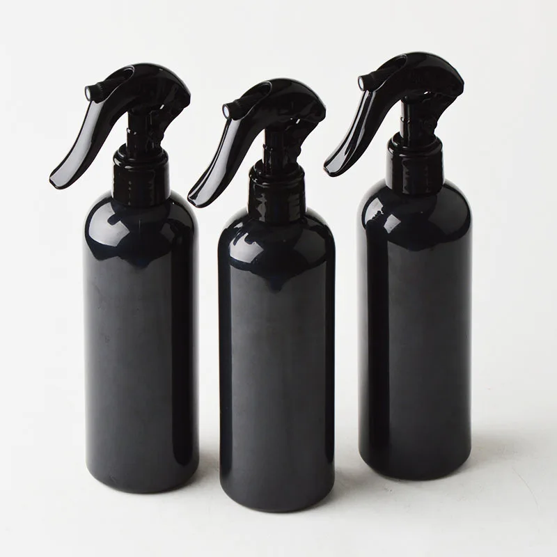

300ML Refillable Black Round Shoulder Spray Bottle Hairdressing Spray Empty Bottle Dispenser Salon Hairdressing Tools Sprayer