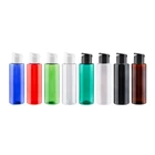 120 мл высококачественные пластиковые флип-крышки бутылки плоские плечевые пластмассовые емкости для жидкого мыла для снятия макияжа шампунь 40 шт.партия