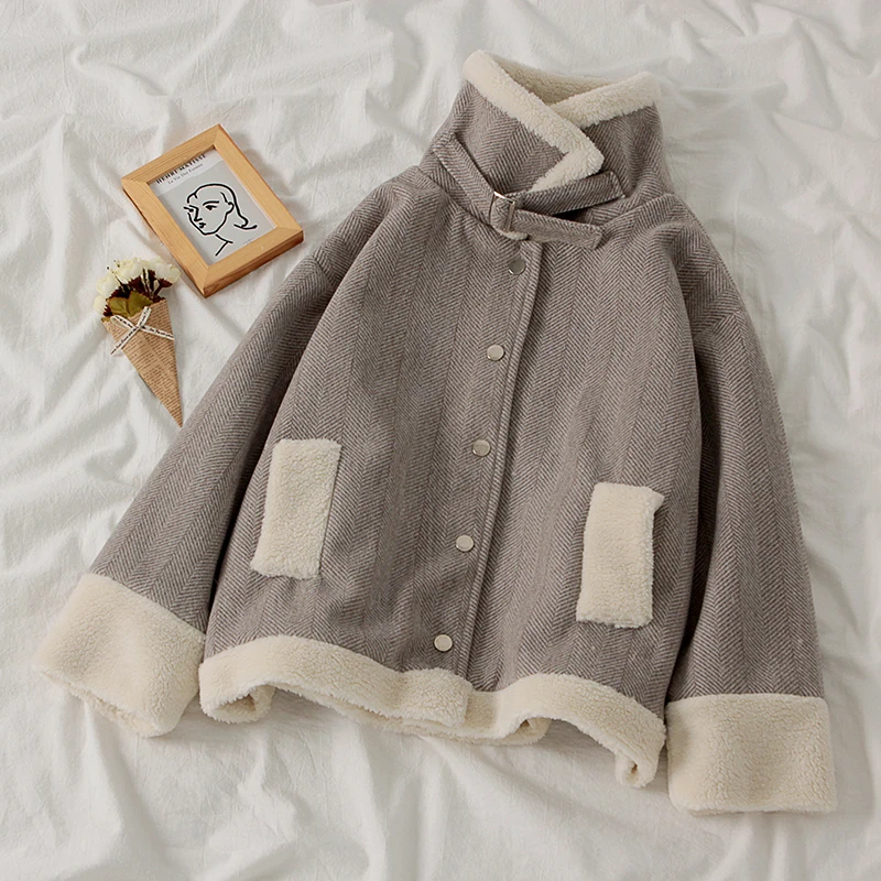 Женская зимняя куртка размера плюс теплое хлопковое Стеганое пальто с высоким