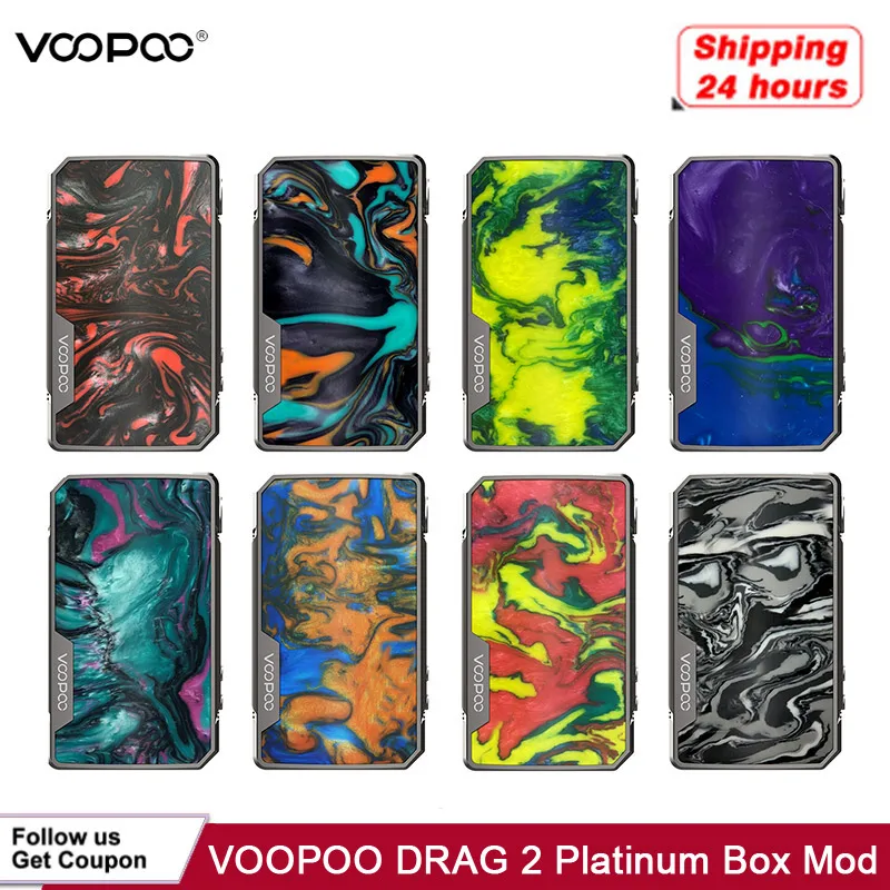 Stock Voopoo Drag 2 Platinum 177W Tc Box Mod Gene.Fit Chip Powered By Dual 18650 Battery Vape Vaporizer Electronic Cigarette | Электроника