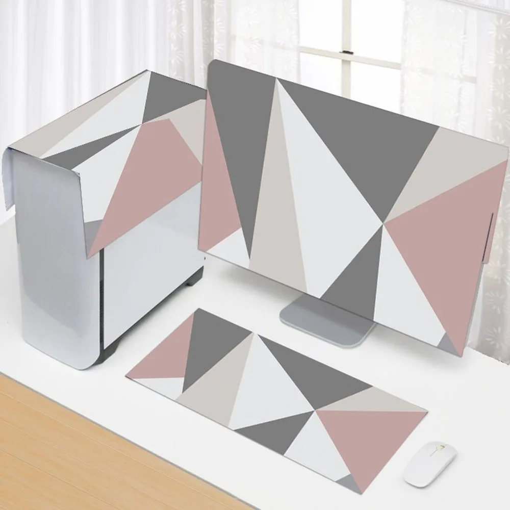 

European Style Simple Computer Cover Dust Cover Desktop Computer Cover LCD Monitor Keyboard Host Protective Hight Quality Cover