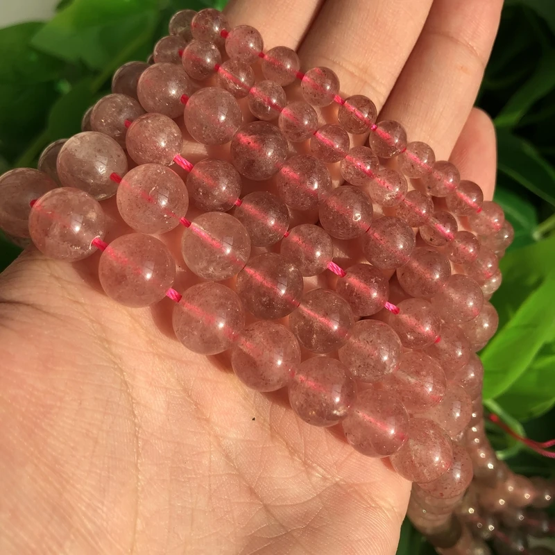 

Круглые бусины-разделители из натурального камня, 6/8/10/15 дюймов