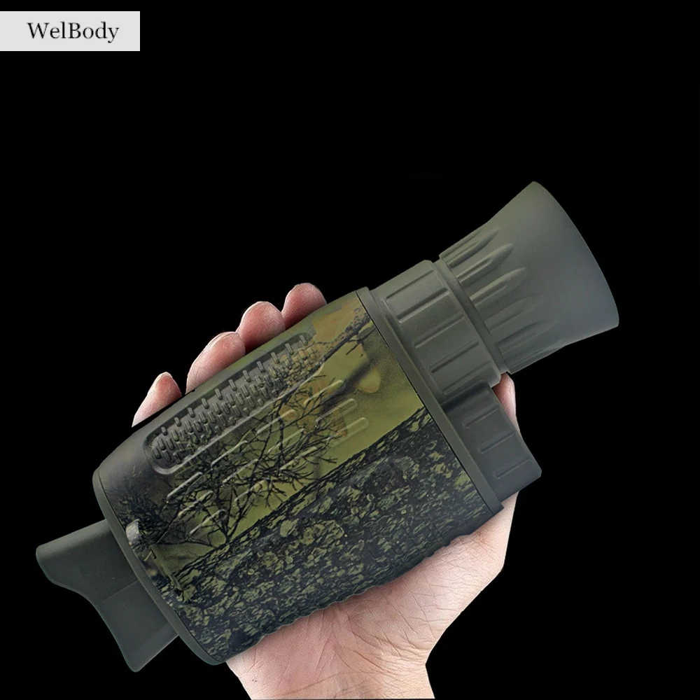 5X HD Infrared Night Vision Monocular IR Scope 1.5&quot LCD Zoom Video Photo DVR Recorder for Outdoor Hunting/Observing Animals |