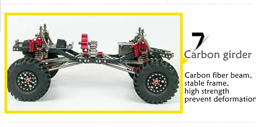 GWOLVES Racing 1/10 CNC все алюминиевые и углеродные 313 мм Колесная база Wrangler рама осевая SCX10 быстрая