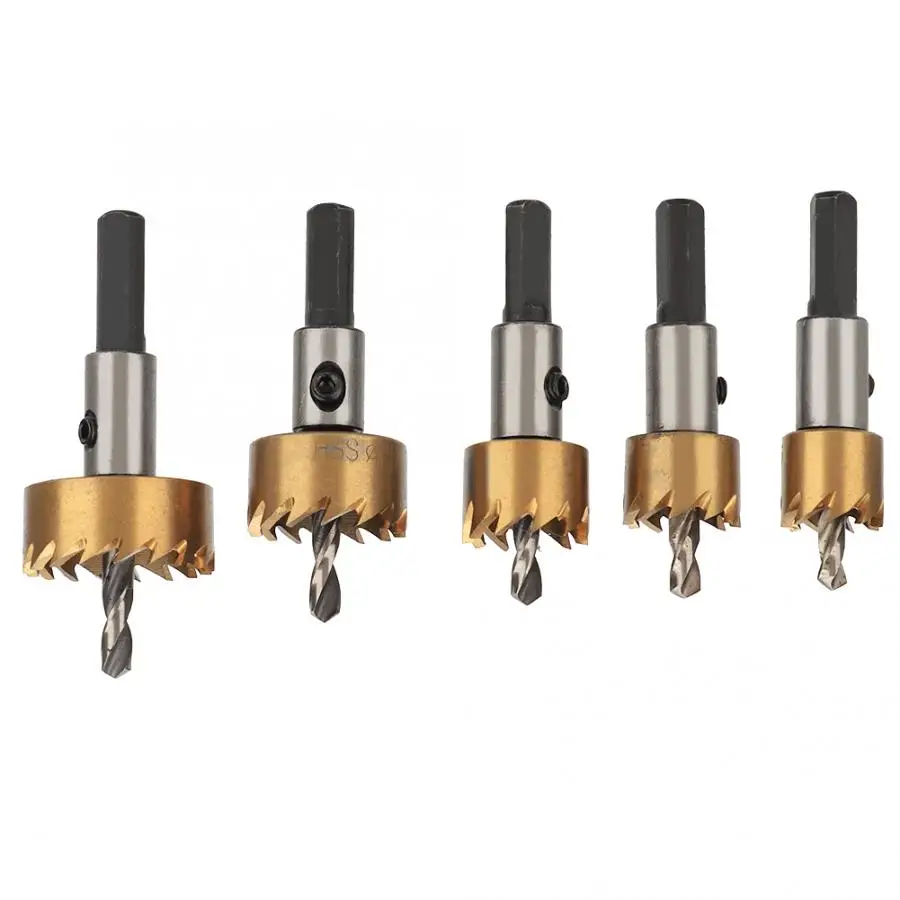 5 шт. высокоскоростное стальное сверло наконечник пилы для отверстий пила набор