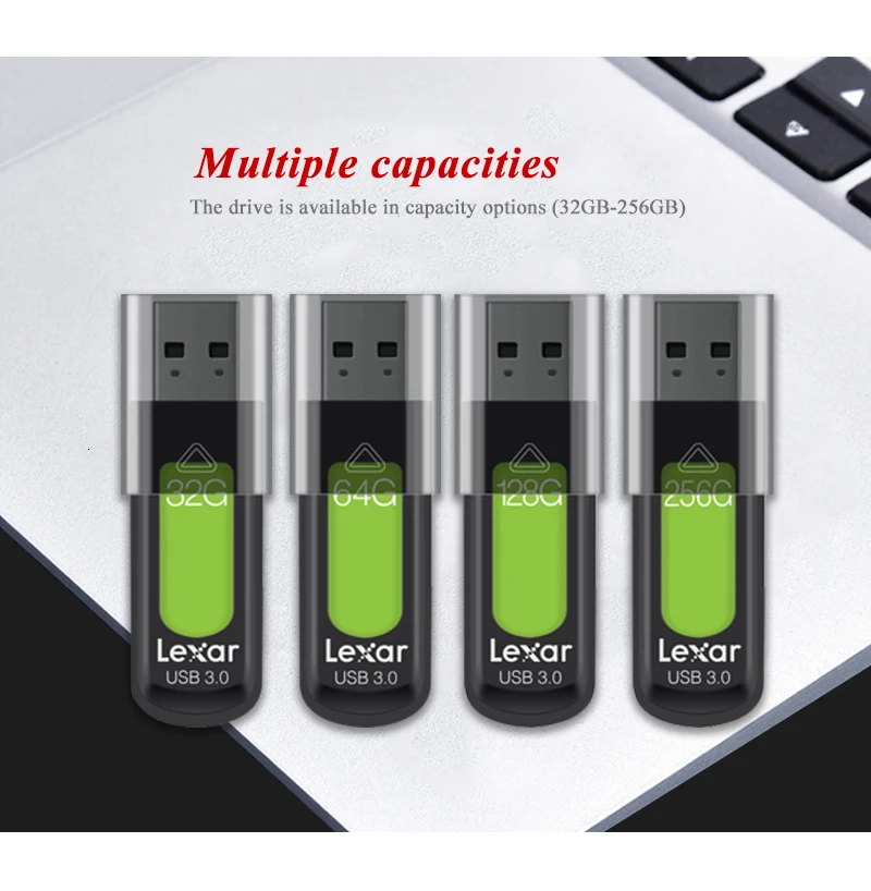 Lexar S57 флеш-накопитель USB 3,0, объемом памяти 32 Гб или 64 ГБ 128 ГБ 256 ГБ U диска до 150 МБ/с. Memory Stick 256-bit AES Pendrive для ПК