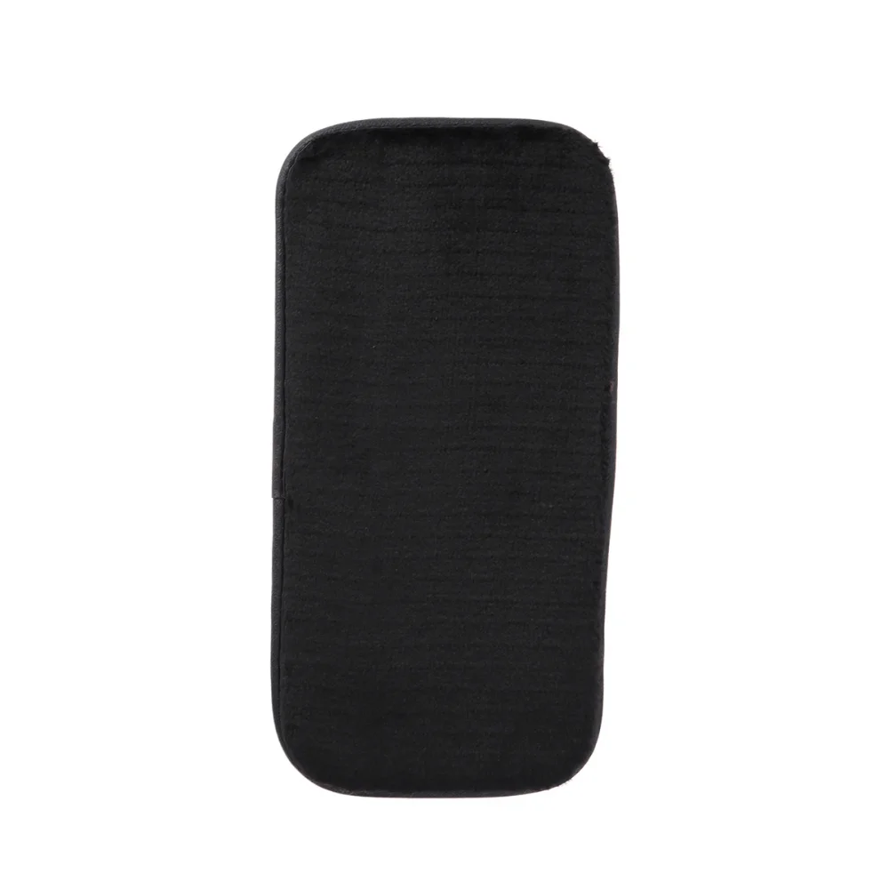 

1PC Car Armrest Box Pad Cover Auto Interior Arm Rest Seat Covers Soft Pad (Black, Random Back Color)