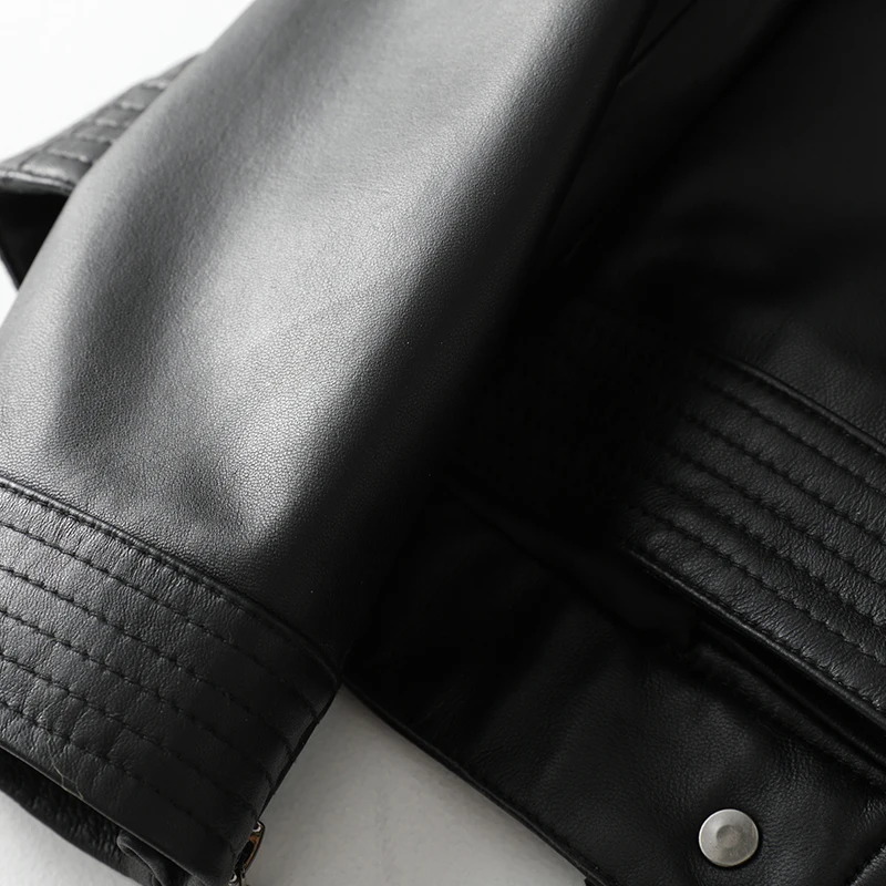 

JCHB 2021 winter autumn and New genuine leather coat women's short short short coat slim fashion motorcycle leather jacket fash
