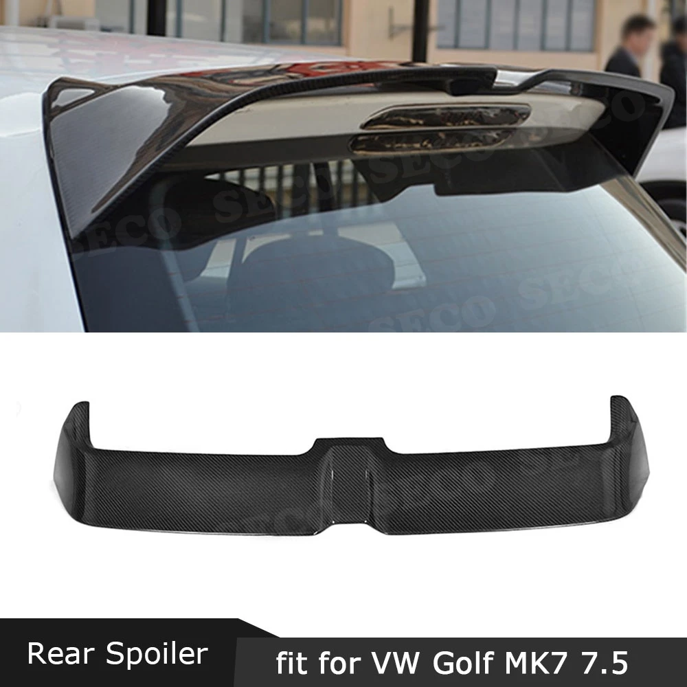 MK7 7,5 углеродное волокно задний спойлер на крышу для VW Golf 7 7,5 VII MK7 стандарт GTI R- FRP O стиль задний багажник крылья
