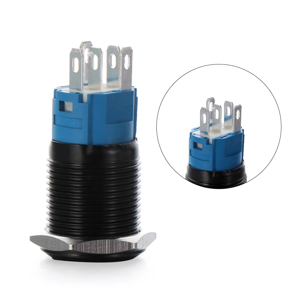 16 мм металлический кнопочный светодиодный светильник Панель Мгновенный